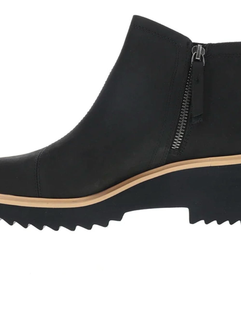 Toms Maude Zippered Wedge Booties